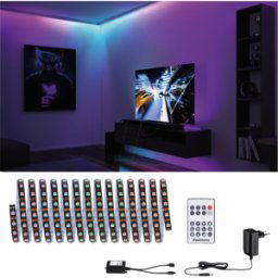 PAULMANN PLM 78888 - Set de tira led dinámico 5m Rainbow RGB