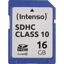 INTENSO 3411470 - Tarjeta de memoria SDHC de 16 GB, Intenso Clase 10