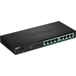 TRENDNET TRN TPE-TG84 - Switch, 8 puertos, Gigabit Ethernet, PoE+