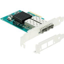 DELOCK 90480 - Tarjeta de red, PCI Express, x4 Gigabit LAN, 2 SFP