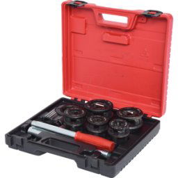 KS TOOLS GMBH KS 903.3300 - Juego de terrajas de rosca 3/8''-1.1/4'', 8 piezas