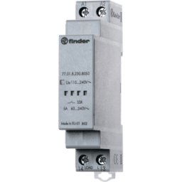 FINDER FIN 77.01.8.8050 - Relé de carga, 5 a, interruptor de paso por cero, 240 V.