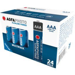 AGFAPHOTO AGFA ALK AAA24 - Power, pila alcalina, AAA (Micro), paquete de 24