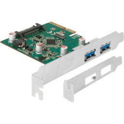 DELOCK 90298 - Tarjeta PCI Express x4 > 2x USB 3,1 Gen 2 Tipo-A.