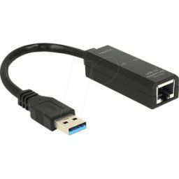 DELOCK 62616 - Tarjeta de red, USB 3.0, Gigabit Ethernet, 1 RJ45