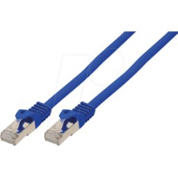 SHIVERPEAKS SHVP 75511SL.5B - Cable de conexiones plano de 0,5 m U/FTP Cat.7-Cable en bruto az
