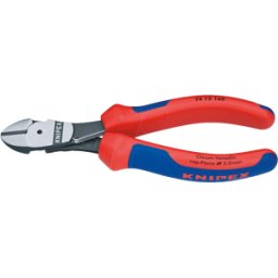 KNIPEX KN 74 12 160 - Alicates de corte diagonal de fuerza, 160 mm, cabeza pulida