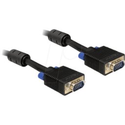 DELOCK 82561 - Cable VGA de monitor de 15 pines, conector VGA de 15 m