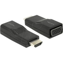 DELOCK 65655 - Adaptador VGA, conector macho HDMI-A a conector hembra VGA