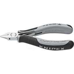 KNIPEX KN 77 52 115 ESD - Alicates de corte diagonal ESD, en punta, 115 mm, bisel peque&nt