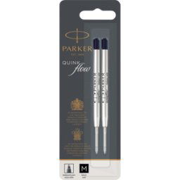 PARKER 1950372 - Mina de bolígrafo, negra, M, QUINKflow, 2 unidades