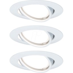 PAULMANN PLM 93426 - Luminaria empotrable led Base 3 x 5 W, 3000 K, blanco mate