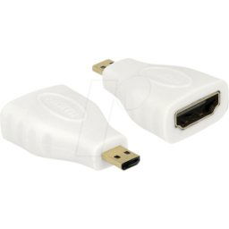 DELOCK 65276 - Adaptador HDMI, conector macho Micro-D a conector hembra A.