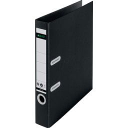 LEITZ 10190095 - Carpeta de calidad 180°, Reciclaje, negro, 50 mm