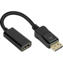 GOOD CONNECTIONS GC DP-AD08 - Adaptador DisplayPort, DP 1,2 macho a HDMI hembra