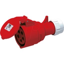 PC ELECTRIC CEE-KUPP 2-16 - Acoplamiento CEE, 400 V, 16 A, rojo