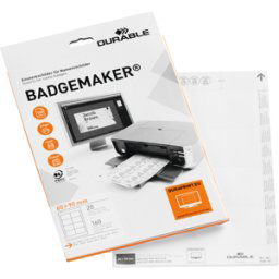 DURABLE 145602 - Placas de inserción BADGEMAKER® 60 x 90 mm
