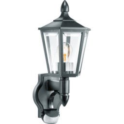 STEINEL 617813 - Luz de pared, L15, negro, E27