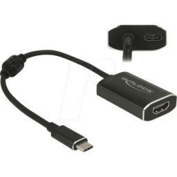 DELOCK 62988 - Cable adaptador USB Tipo-C macho > HDMI hembra, USB Tipo-C..