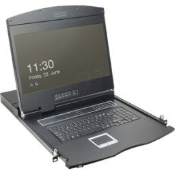 DIGITUS DIGI DS72211-3GE - Consola KVM 19'', TFT 19'' con teclado DE, 16 puertos VGA