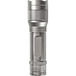 NEDIS LTRH5WGY - Linterna LED, 5 W, 330 lm, plateada, 3x AAA (Micro)