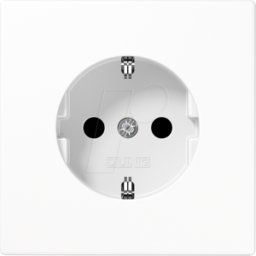 JUNG JG LS1520 - Toma de corriente, blanca, empotrado, 1 compartimento