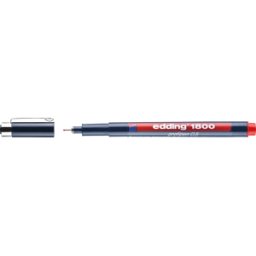 EDDING 1800-05RT - Rotulador de precisión, 0,50 mm, rojo
