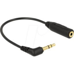 DELOCK 65675 - Cable de audio, conector jack de 3,5 mm a acoplamiento de 2,5 mm