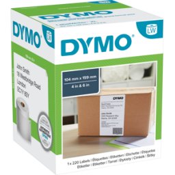 DYMO S0904980 - Etiquetas de envío DYMO para LW5XL, 104x159 mm, blanco