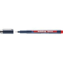 EDDING 1800-03RT - Rotulador de precisión, 0,35 mm, rojo