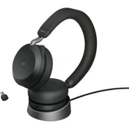 JABRA JA 27599-989-889 - Auriculares, Evolve2 75, USB-C, UC, con base de carga, negro