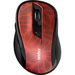 RAPOO M500 RT - Ratón (ratón), Bluetooth/Wireless, rojo