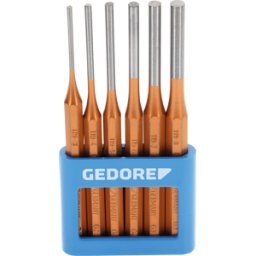 GEDORE WERKZEUG GEDO 116 A - Juego de punzones de 6 piezas en un soporte de PVC