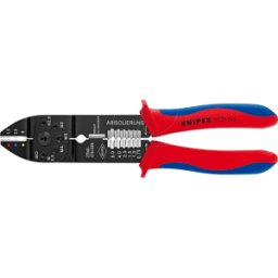 KNIPEX KN 97 21 215 - Crimpadora, 230 mm, terminales de cable aislados, conectores de