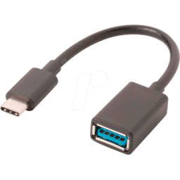 NEDIS N CCGB61710BK02 - Cable USB 3.0, conector macho tipo C > conector hembra a, 0,15 m
