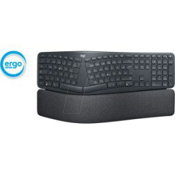 LOGITECH K860 - Teclado inalámbrico, Bluetooth, ergonómico, negro,