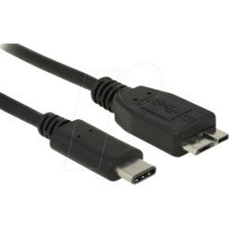 DELOCK 83676 - Cable USB 3.1, conector macho C a conector macho Micro B, 0,5 m