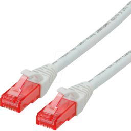 ROLINE 21152946 - Cordón de parche Cat.6 UTP, LSOH, blanco, 0,3 m..
