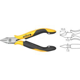 WIHA 26816 - Cortador lateral ESD Profesional, 115 mm