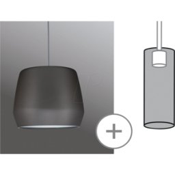 PAULMANN PLM 95440 - Paraguas Urail Pirm 2Easy, 280 mm, gris mate