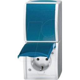 BUSCH-JAEGER BJ 2601-6-20 EW3 - Toma de corriente con toma de tierra, interruptor basculante de