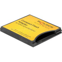 DELOCK 61796 - Lector de tarjetas, interno, adaptador, Compact Flash, SD/SDHC/S