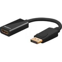 GOOBAY 67881 - Adaptador DisplayPort, conector DP a conector hembra HDMI