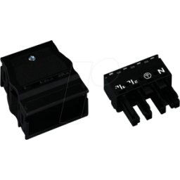 WAGO 770-104 - WINSTA® MIDI, conector hembra de 4 polos, con carcasa de protecc