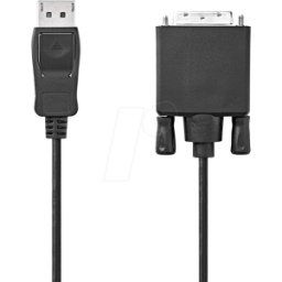 NEDIS N CCGL37200BK10 - Conector DisplayPort > conector DVI-D de 24+1 patillas, 1m, negr