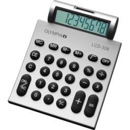 OLYMPIA LCD308 - Calculadora de sobremesa, LCD 308, plata