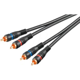 GOOBAY AVK 132-1000 - Cable RCA, 2 conectores RCA, 10 m