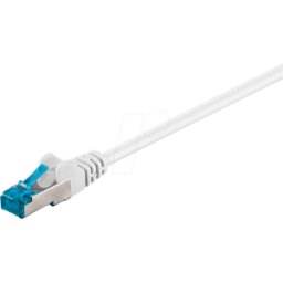 GOOBAY PATCH-C6AQ 7.5WS - Cable de interconexiones de alta calidad Cat.6a, blanco, 7,5M