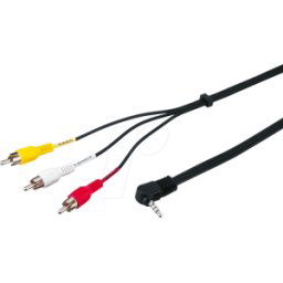 FREI AVK 199 - Cable RCA, conector jack de 3,5 mm a 3 conectores RCA, 1,5 m
