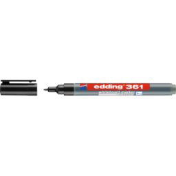 EDDING 361SW - Marcador para pizarra blanca, 1,0 mm, negro